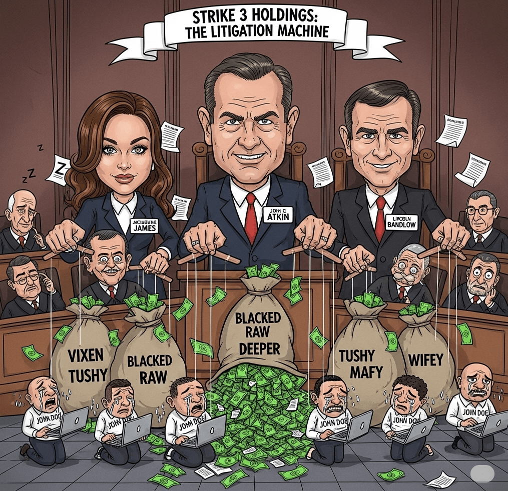 Strike 3 – Imagine a lawyer extracting money from the public by filing papers yet never  stepping foot in a&nbsp;court